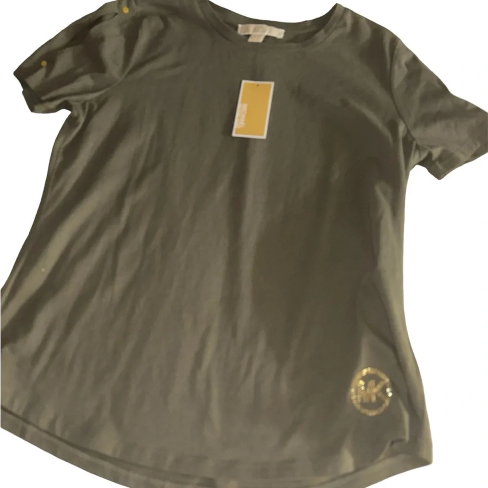 COPY - BNWT MK army green logo top - Picture 7 of 7